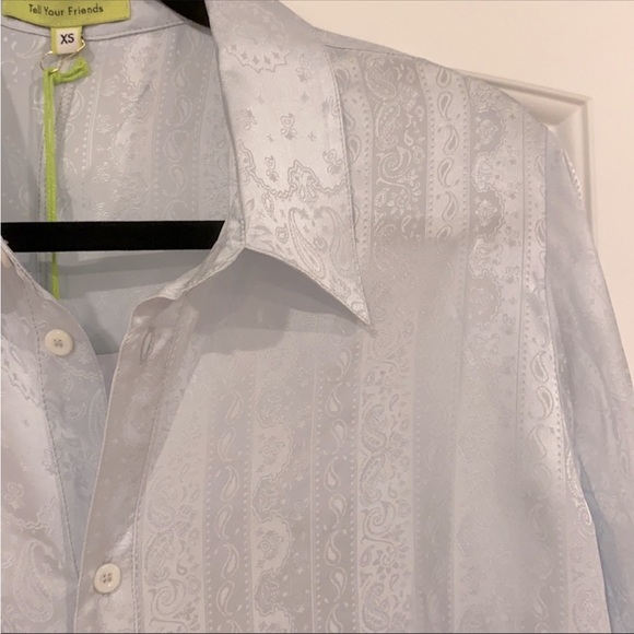 Tell Your Friends Paisley Silk Shirt - Picture 3 of 5